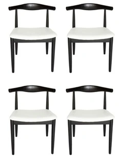 Pack of 4, Replica Hans Wegner Elbow Chair CH20