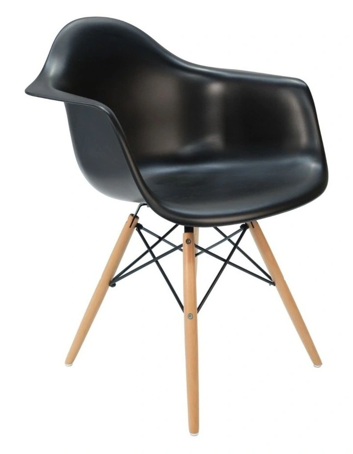 Replica Eames DAW Eiffel Chair, Plastic & Natural image 2