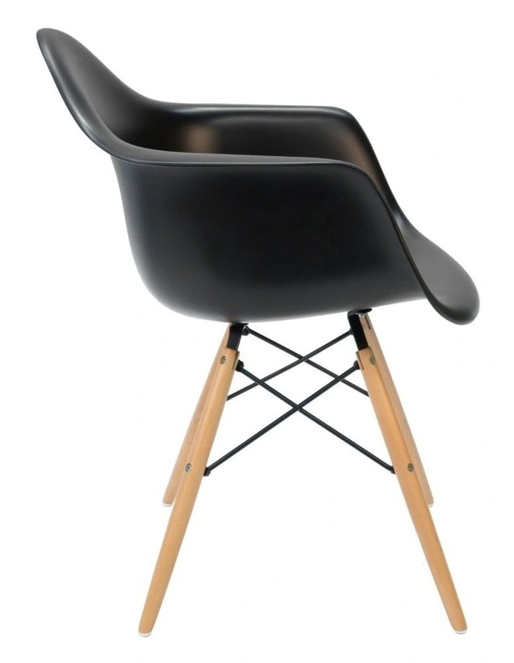 Replica Eames DAW Eiffel Chair, Plastic & Natural image 3