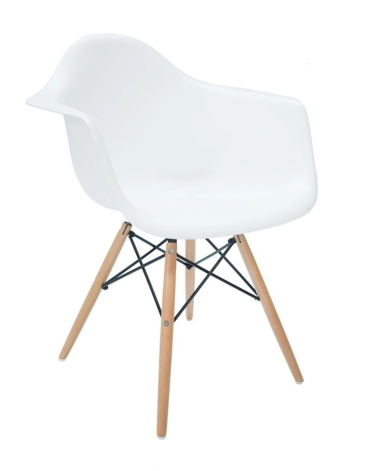 Replica Eames DAW Eiffel Chair, Plastic & Natural image 2