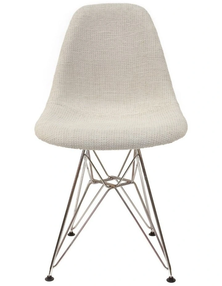 Replica Eames DSR Eiffel Chair, Fabric & Chrome image 1