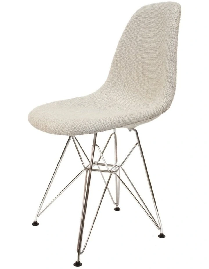 Replica Eames DSR Eiffel Chair, Fabric & Chrome image 2