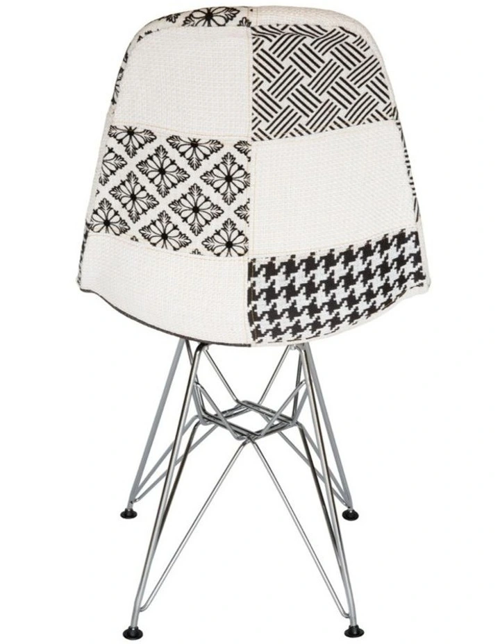 Replica Eames DSR Eiffel Chair, Fabric & Chrome image 5