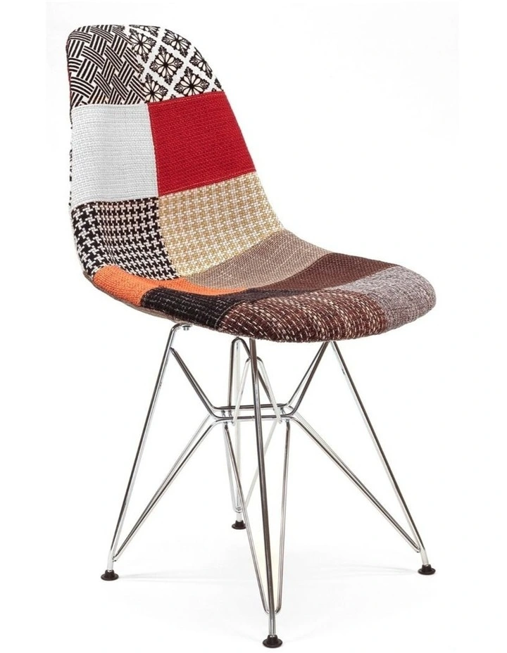 Replica Eames DSR Eiffel Chair, Fabric & Chrome image 2