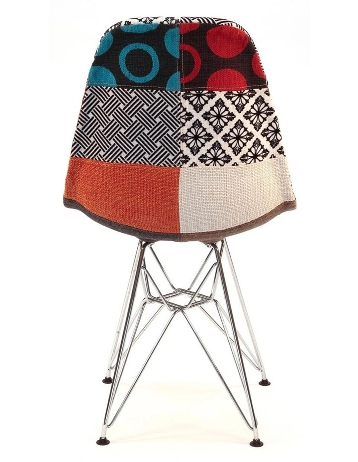 Replica Eames DSR Eiffel Chair, Fabric & Chrome image 5