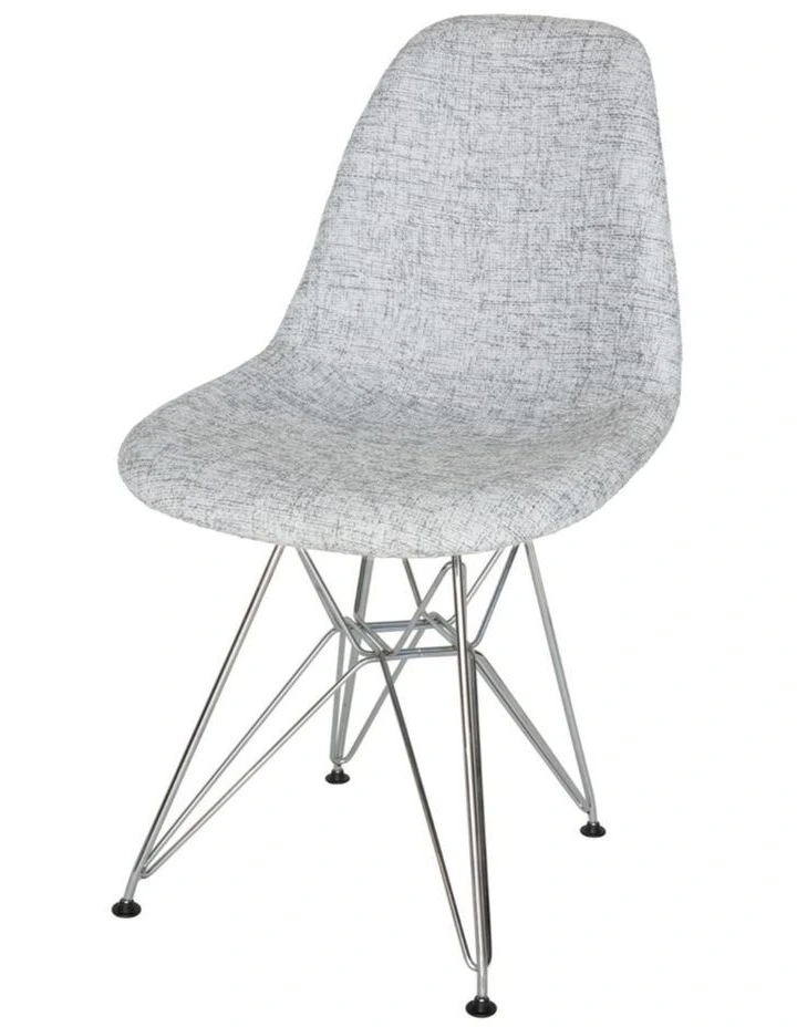 Replica Eames DSR Eiffel Chair, Fabric & Chrome image 2