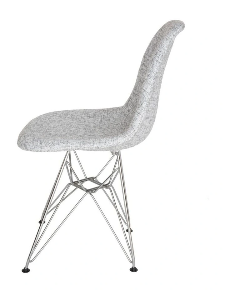 Replica Eames DSR Eiffel Chair, Fabric & Chrome image 3