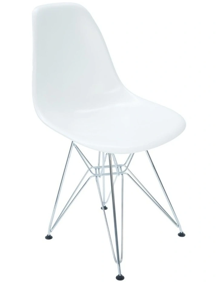 Replica Eames DSR Eiffel Chair, Plastic & Chrome image 2