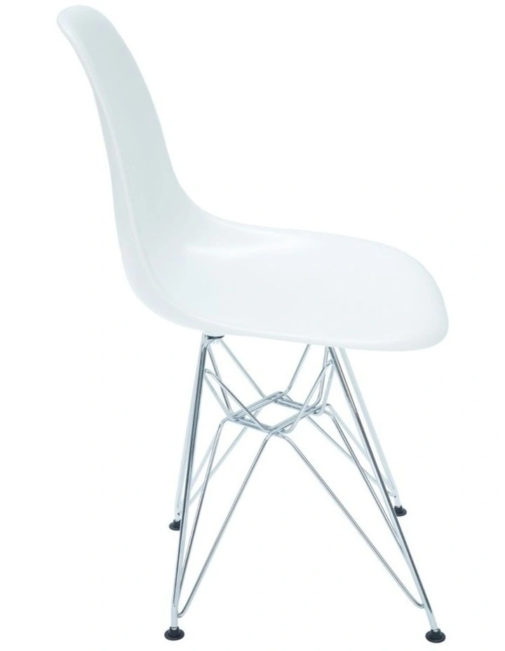 Replica Eames DSR Eiffel Chair, Plastic & Chrome image 3
