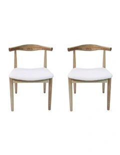 Pack of 2, Replica Hans Wegner Elbow Chair CH20