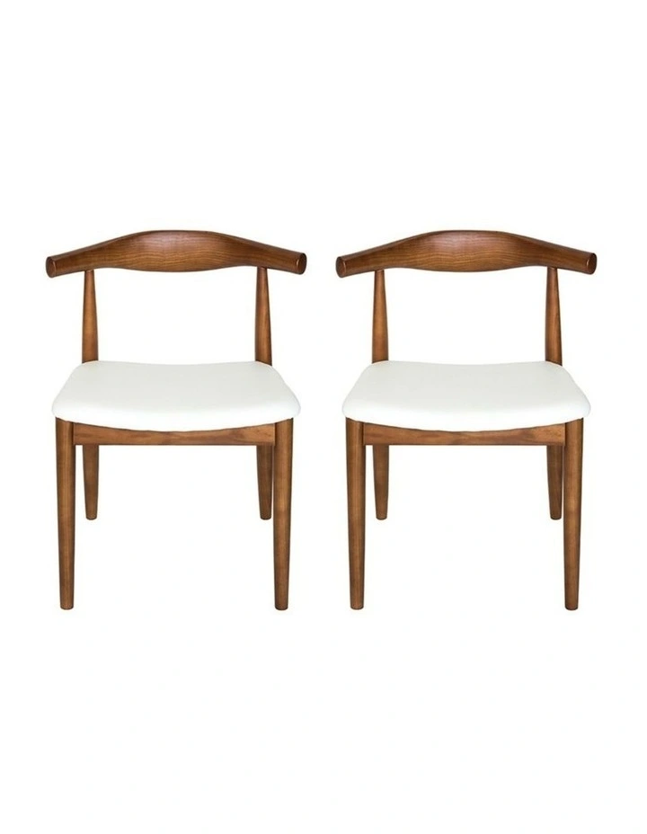 Pack of 2, Replica Hans Wegner Elbow Chair CH20 image 1