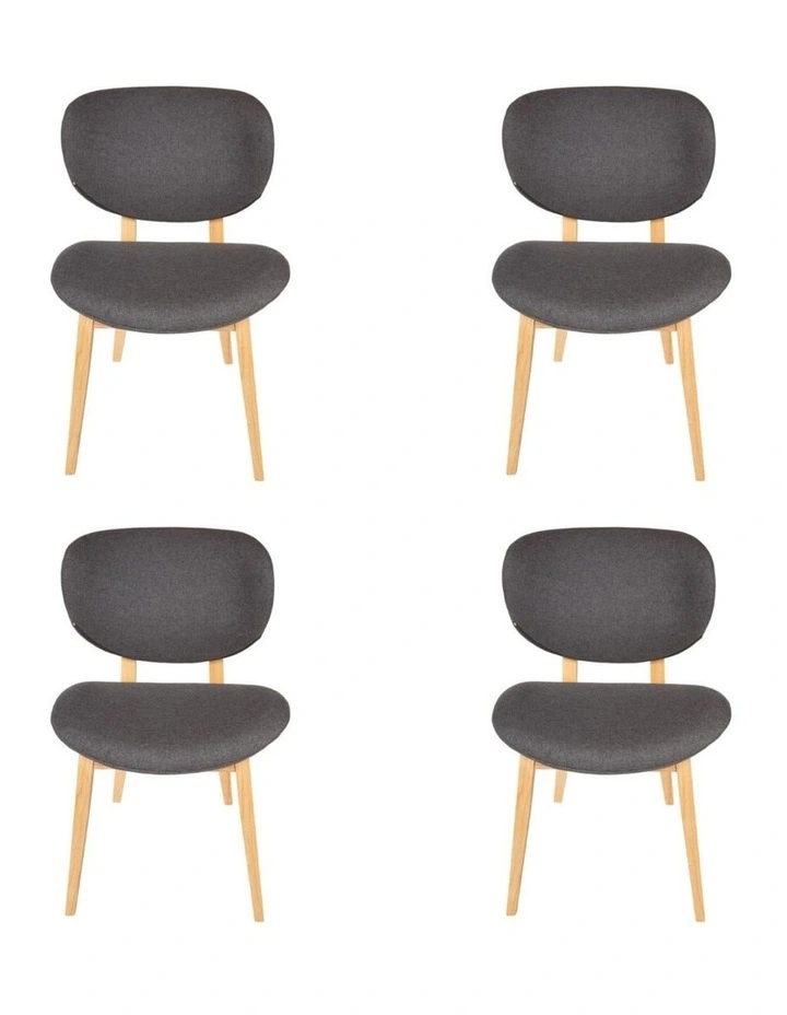 Pack of 4, Nobu Dining Chair, Natural Legs image 1