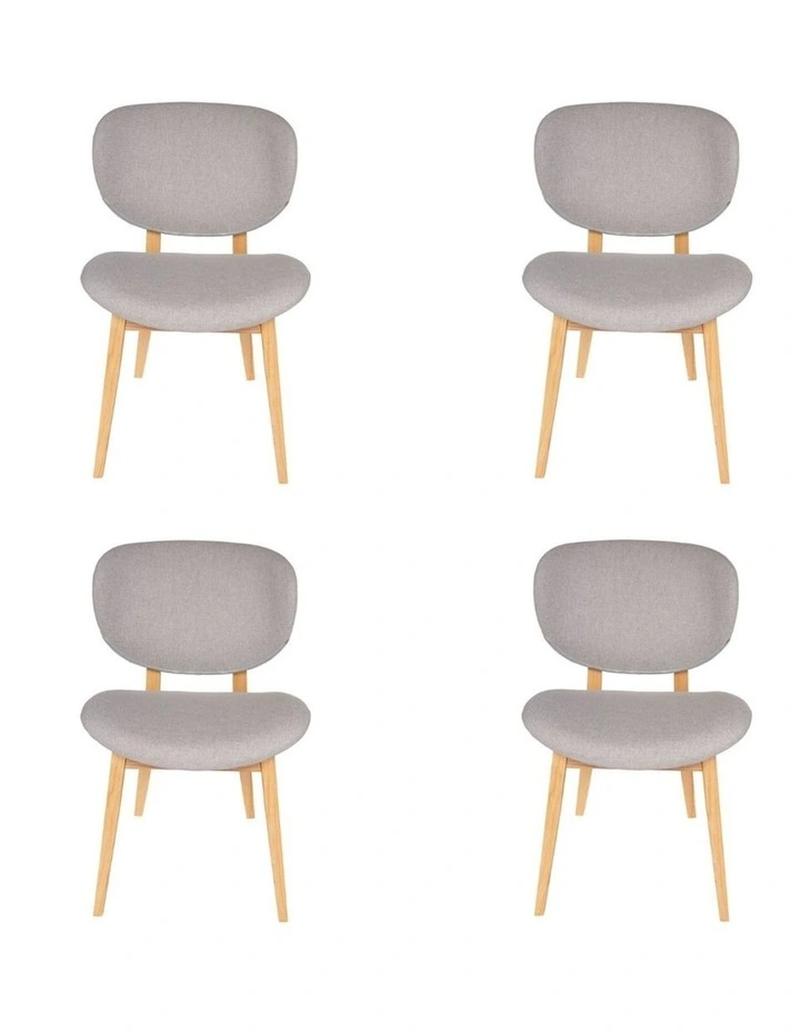 Pack of 4, Nobu Dining Chair, Natural Legs image 1