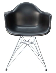 Replica Eames DAR Eiffel Chair, Plastic & Chrome