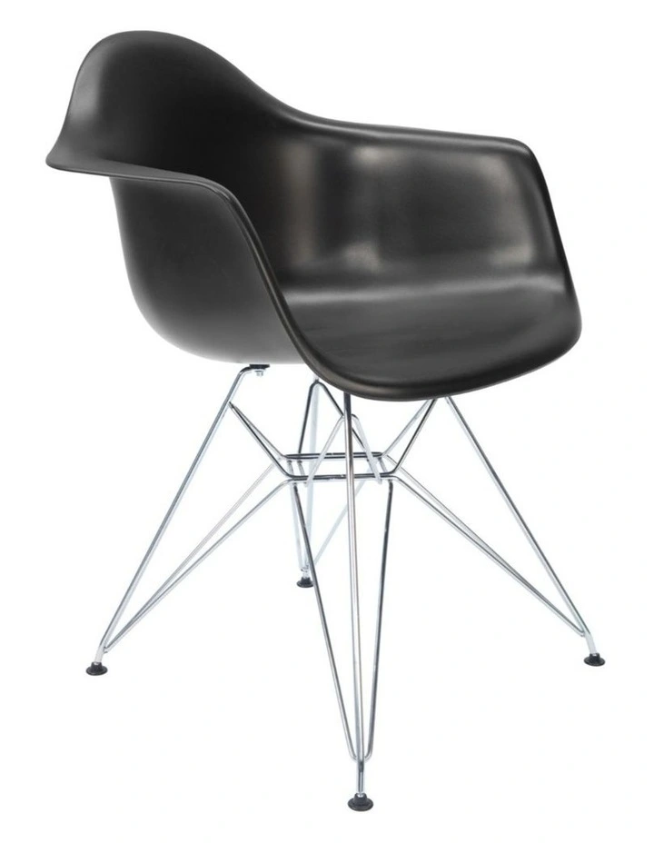 Replica Eames DAR Eiffel Chair, Plastic & Chrome image 2