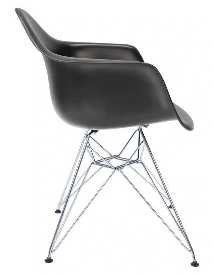 Replica Eames DAR Eiffel Chair, Plastic & Chrome image 3