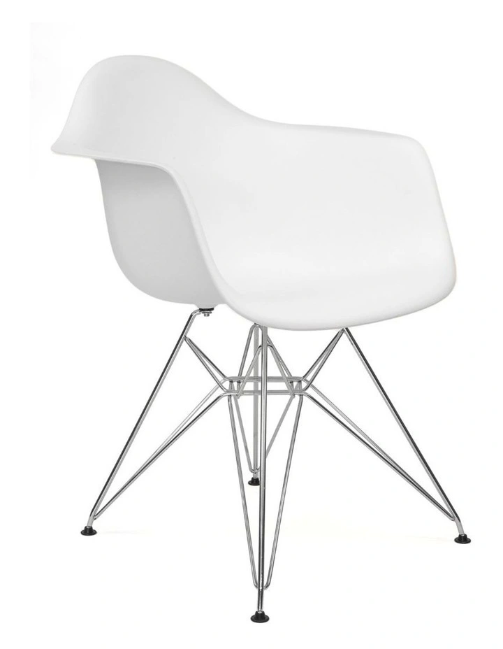 Replica Eames DAR Eiffel Chair, Plastic & Chrome image 2