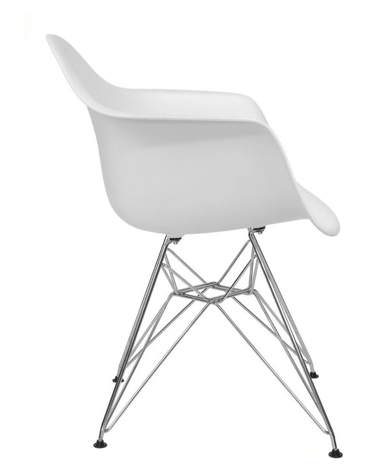 Replica Eames DAR Eiffel Chair, Plastic & Chrome image 3