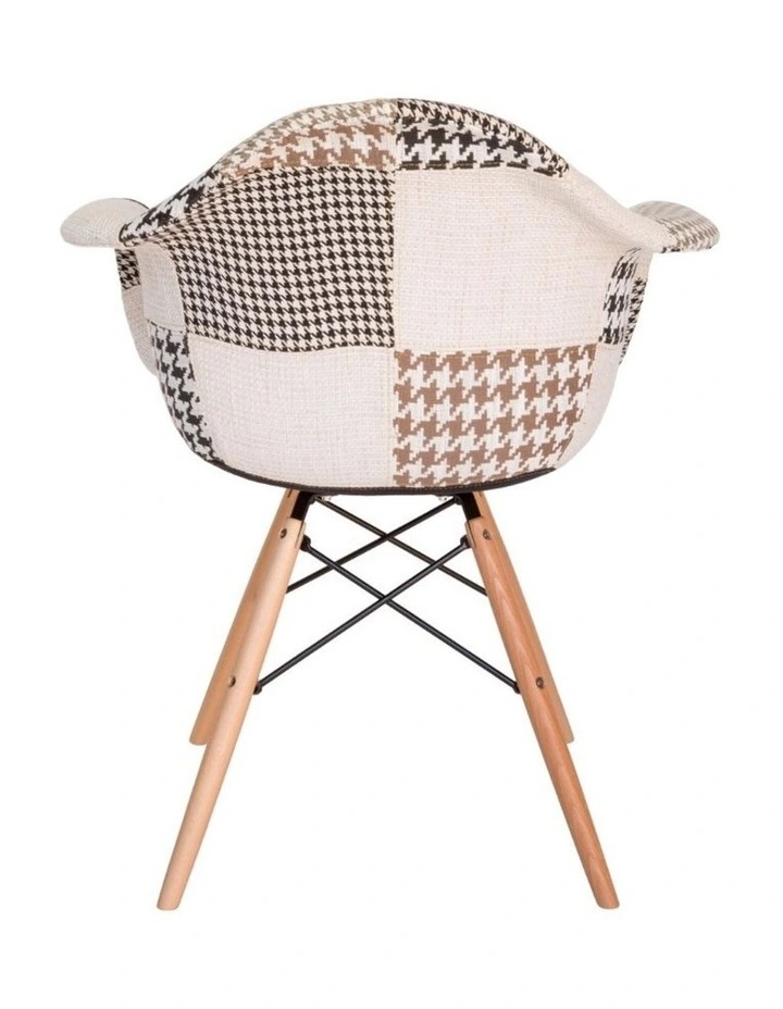 Replica Eames DAW Eiffel Chair, Fabric & Natural image 5