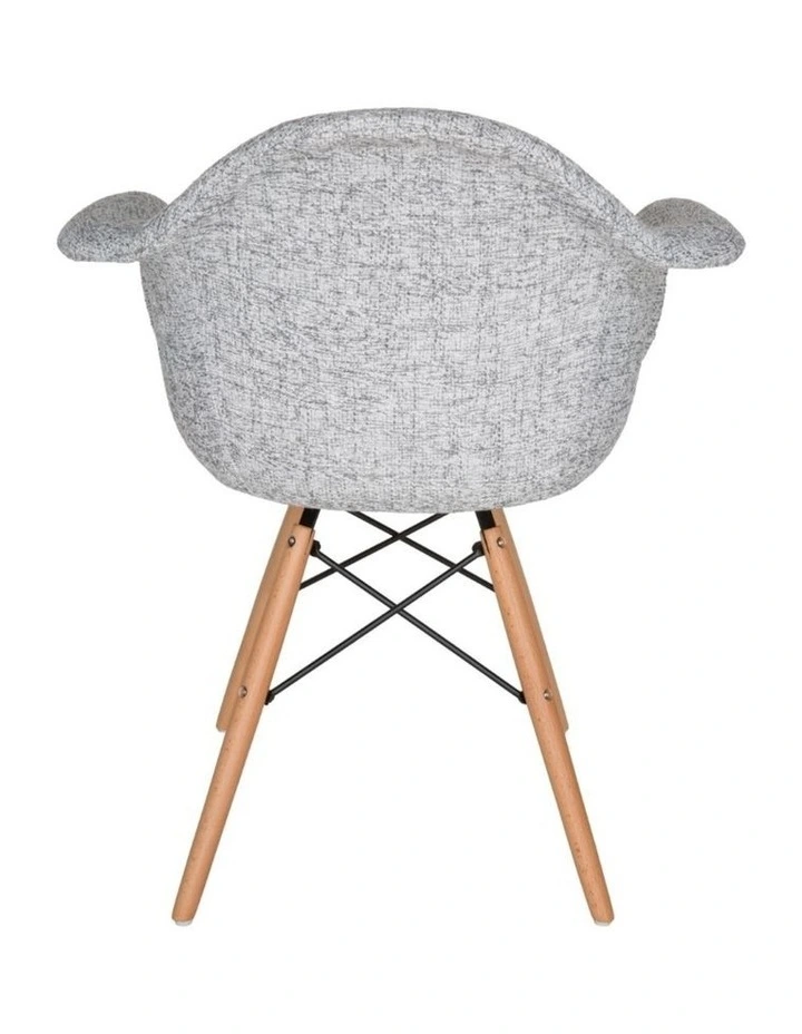 Replica Eames DAW Eiffel Chair, Fabric & Natural image 5