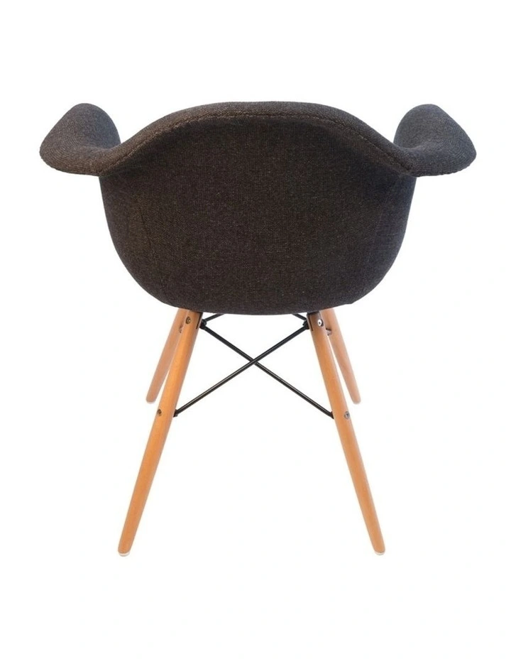 Replica Eames DAW Eiffel Chair, Fabric & Natural image 4