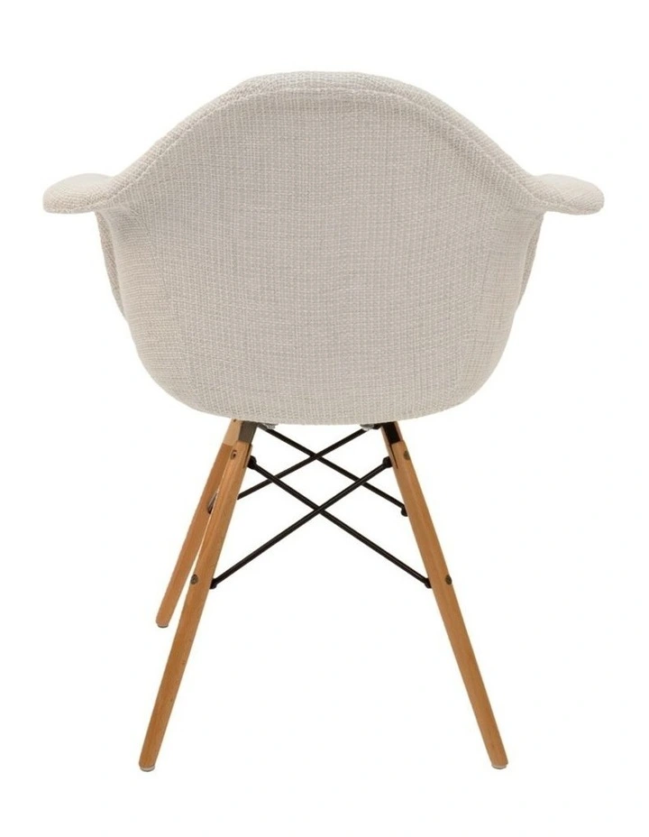 Replica Eames DAW Eiffel Chair, Fabric & Natural image 4