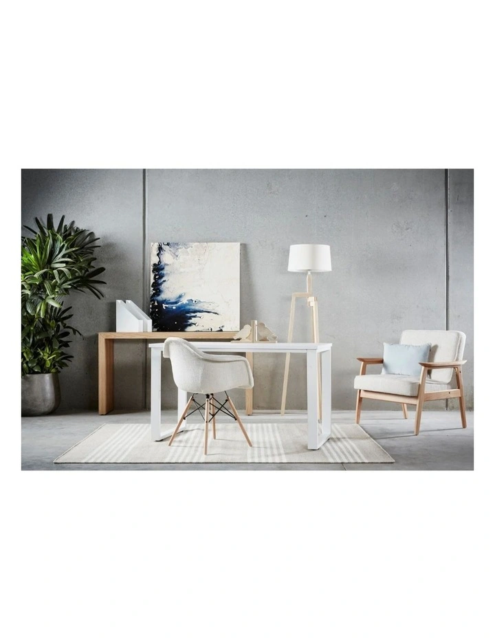 Replica Eames DAW Eiffel Chair, Fabric & Natural image 5
