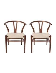 Pack of 2, Replica Hans Wegner Wishbone Chair