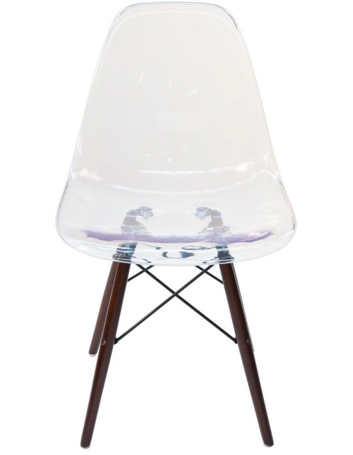 Replica Eames DSW Eiffel Chair, Clear & Walnut image 2