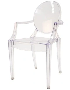 Replica Philippe Starck Louis Ghost Arm Chair, Clear