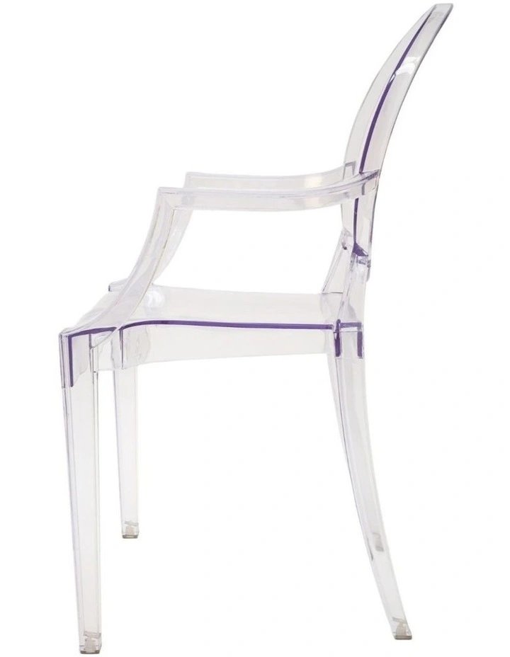 Replica Philippe Starck Louis Ghost Arm Chair, Clear image 3