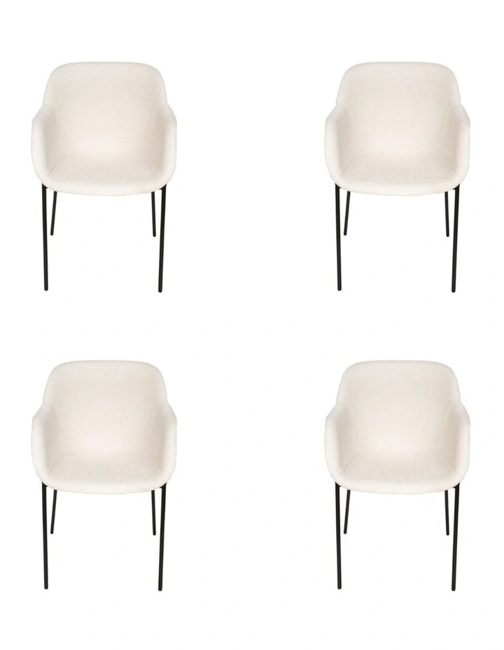 Pack of 4, Milan Fabric Dining Chair image 1