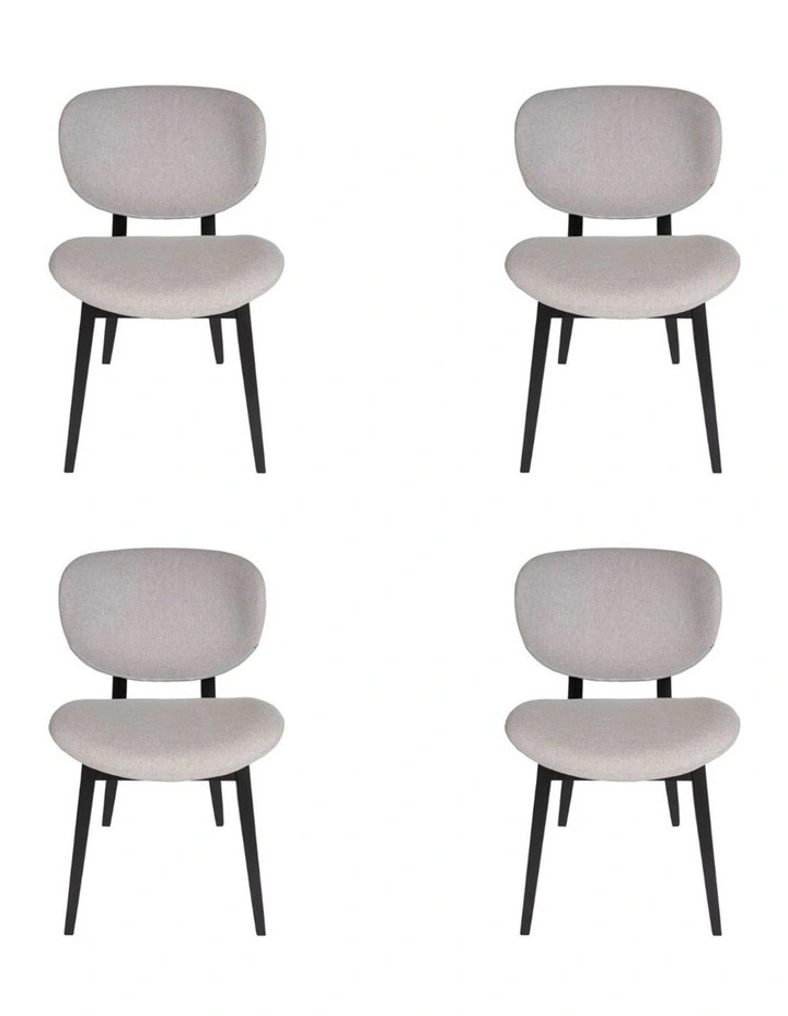 Pack of 4, Nobu Dining Chair, Black Legs image 1