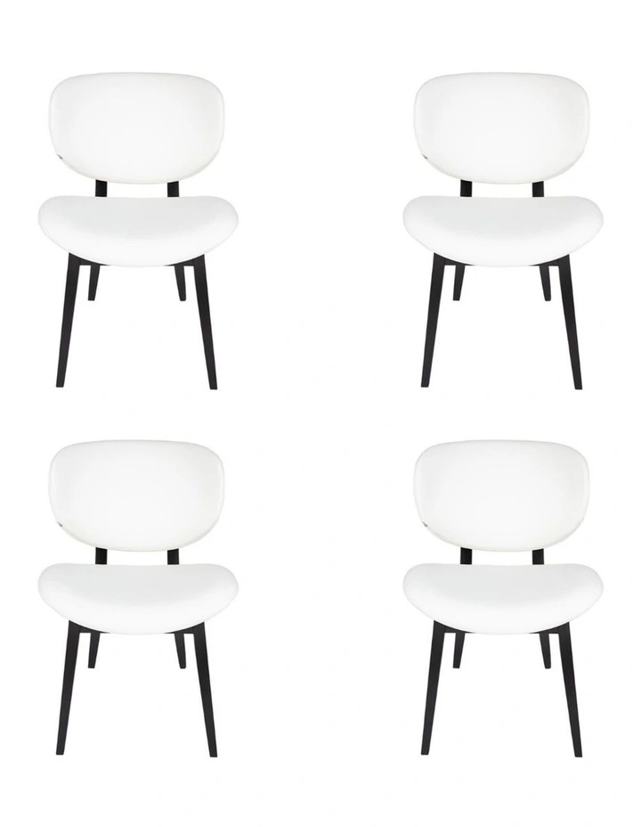 Pack of 4, Nobu Dining Chair, Black Legs image 1