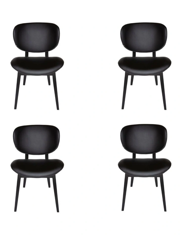 Pack of 4, Nobu Dining Chair, Black Legs image 1