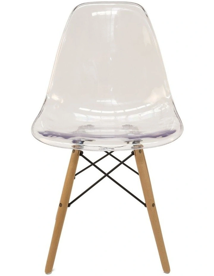 Replica Eames DSW Eiffel Chair, Clear & Natural image 2