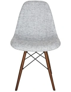 Replica Eames DSW Eiffel Chair, Fabric & Walnut