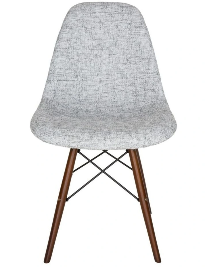 Replica Eames DSW Eiffel Chair, Fabric & Walnut image 1