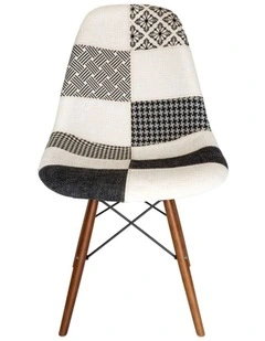 Replica Eames DSW Eiffel Chair, Fabric & Walnut