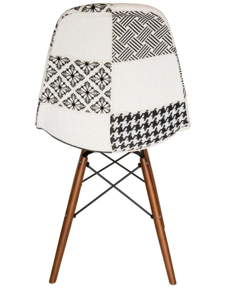 Replica Eames DSW Eiffel Chair, Fabric & Walnut image 4