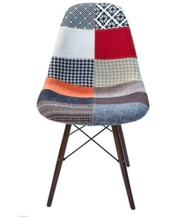 Replica Eames DSW Eiffel Chair, Fabric & Walnut