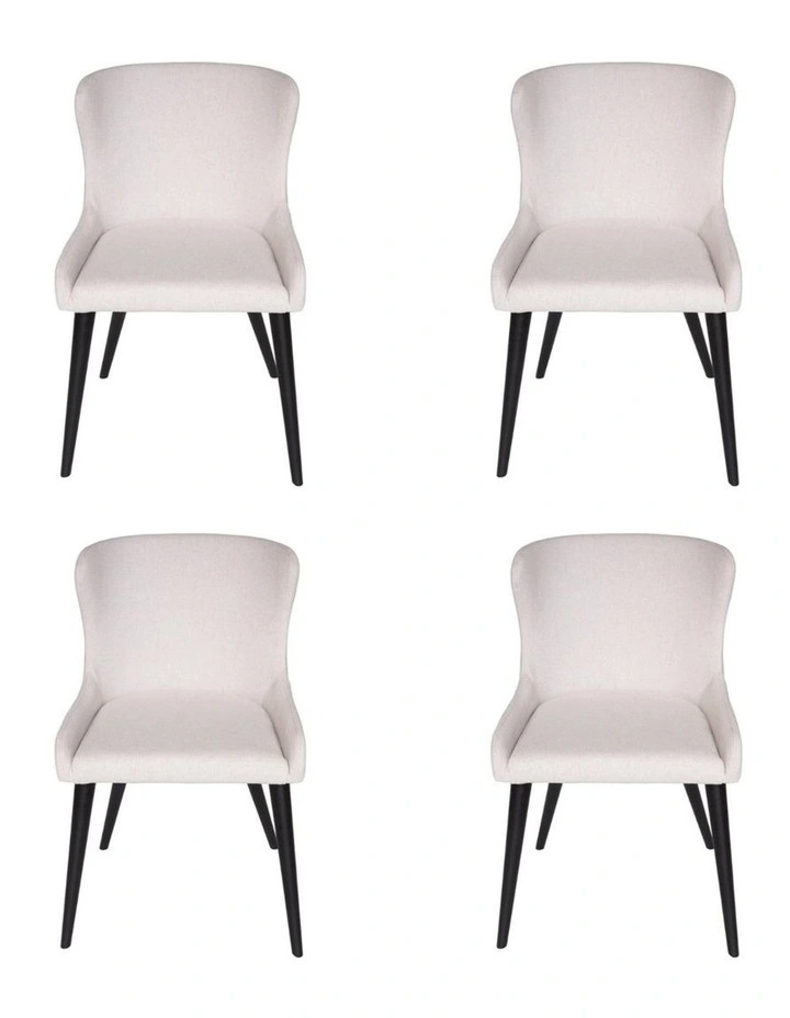 Pack of 4, Osaka Dining Chair, Black Legs image 1