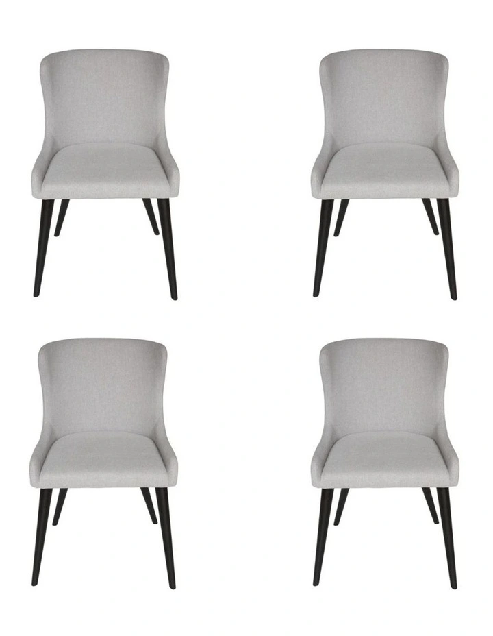Pack of 4, Osaka Dining Chair, Black Legs image 1