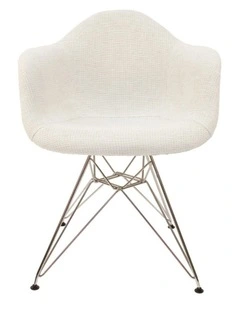 Replica Eames DAR Eiffel Chair, Fabric & Chrome