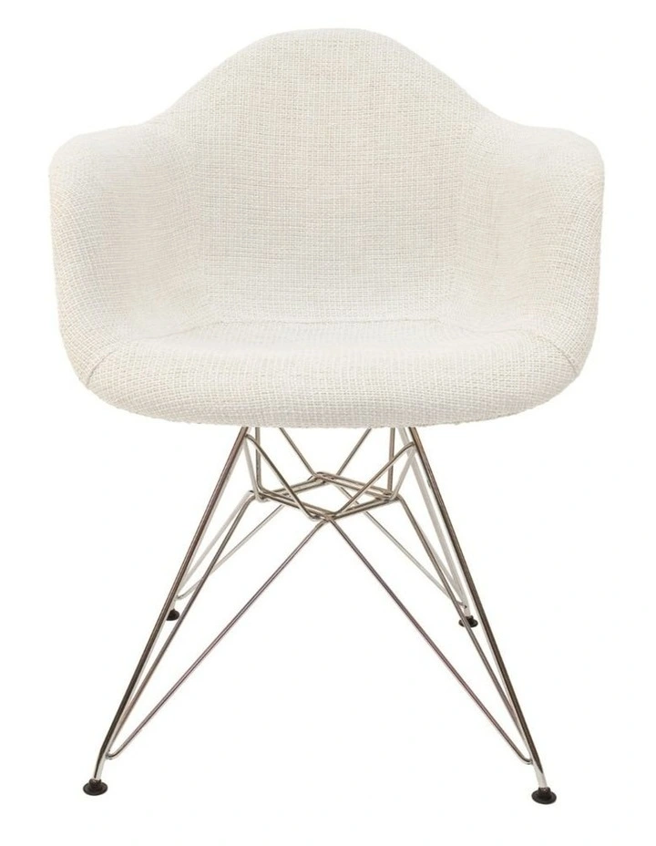 Replica Eames DAR Eiffel Chair, Fabric & Chrome image 1