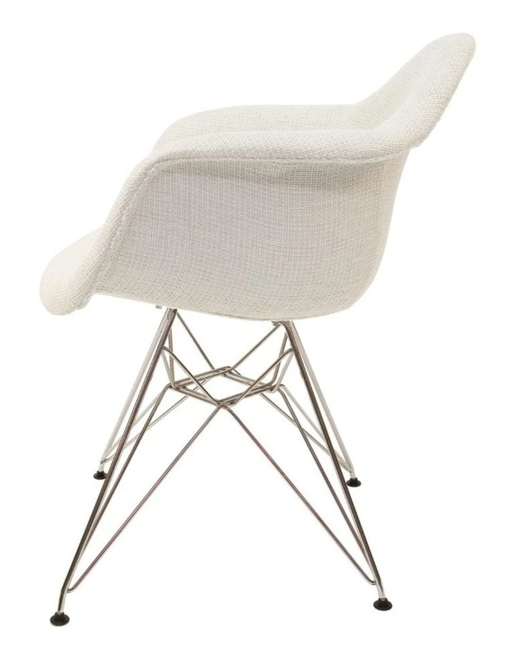 Replica Eames DAR Eiffel Chair, Fabric & Chrome image 3