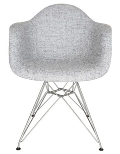 Replica Eames DAR Eiffel Chair, Fabric & Chrome