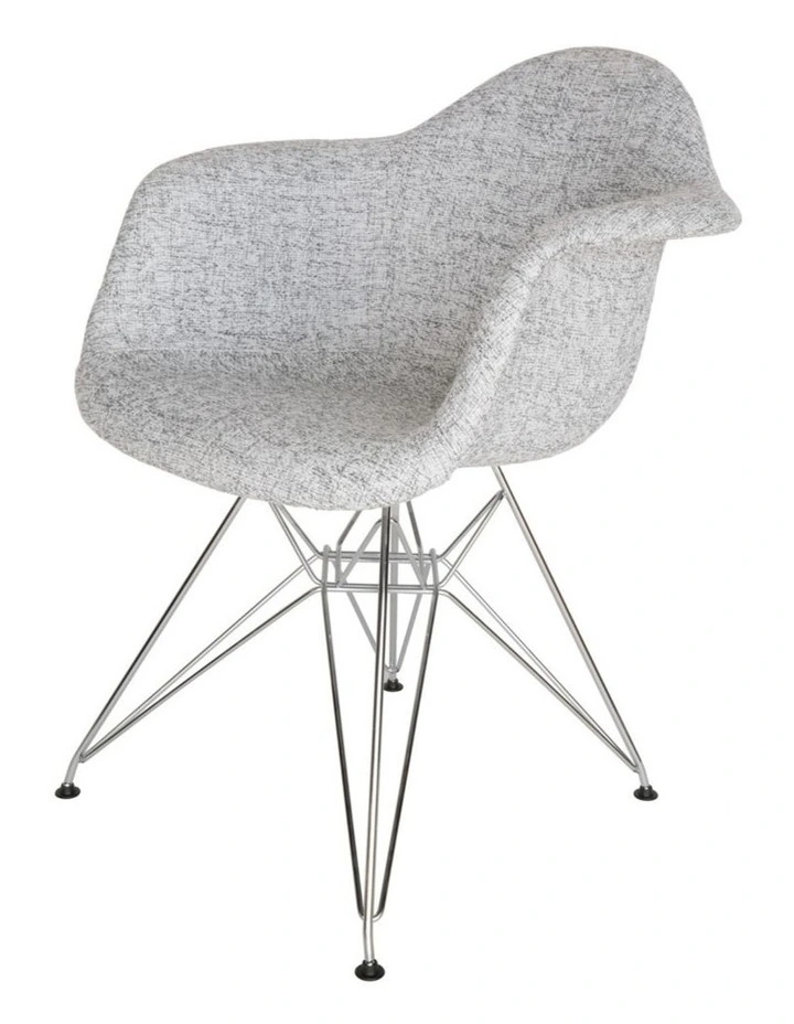 Replica Eames DAR Eiffel Chair, Fabric & Chrome image 2