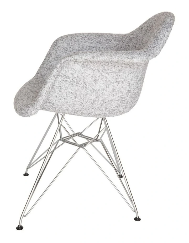 Replica Eames DAR Eiffel Chair, Fabric & Chrome image 3