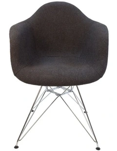Replica Eames DAR Eiffel Chair, Fabric & Chrome